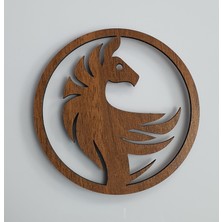 Altınuç Art Design 3 Adet 10 x 10  cm  Ahşap At Magnet