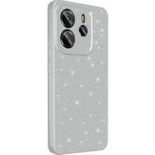 Xiaomi Redmi Note 14 5g Kılıf Kamera Korumalı Simli Parıltılı Lüks Silikon