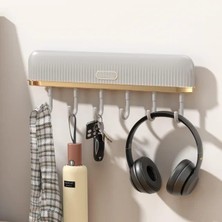 Home Yapışkanlı Askı Seti, Hareketli Kancalar, Anahtarlık ve Havlu Askısı, Banyo ve Mutfak Için Çok Amaçlı Organizer, Kepçe,kevgir Askısı