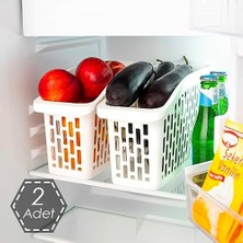 Org-22 2 Li Çok Amaçlı Buzdolabı Içi Düzenleyici Sebze Meyve Organizer Sepet