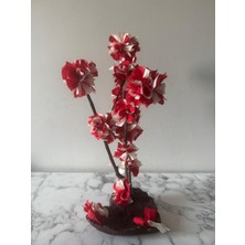 Elemeği Göz Nuru Özel Seri Kırmızı Krem Dekoratif Çiçek