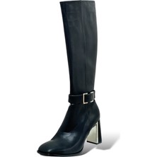 Krıste Bell 1188 Siyah Cilt Bot Ayakkabı