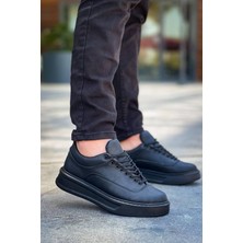 Erkek AYAKKABIKB-005 Kuback Siyah Cilt Siyah Taban  Bağcıklı  Günlük Erkek  Ayakkabı