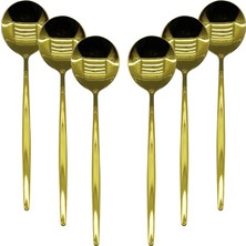 6 Pcs Gold Yemek Kaşık Seti (4767) - ARS8858-4111
