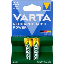 Varta Nı-Mh 1.2V 2600 Mah R2U Aa Şarjlı 2li Kalem Pil (4767) - ARS8958-4942