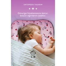 2 Adet Visco Ortopedik Çocuk Yastığı YEDEK KILIF HEDİYELİ Sensitive Baby Hava Kanallı YASTIK (Melek) 45 x 30 x 7 cm