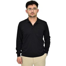 Erkek Büyük Beden Mevsimlik Polo Yaka Sweatshirt 1-6830 BGL-ST04415