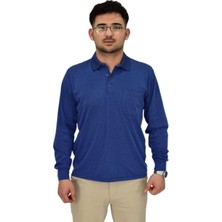 Erkek Büyük Beden Mevsimlik Polo Yaka Sweatshirt 1-6830 BGL-ST04415