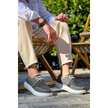 KB-042 Kuback Bağcıklı Gri Günlük Erkek Ayakkabı