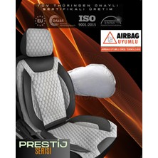 Galaxy Oto Koltuk Kılıfı - Deri ve Kabartmalı Özel Kumaş Prestij Serisi