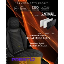 Galaxy Oto Koltuk Kılıfı - Deri ve Kabartmalı Özel Kumaş Prestij Serisi