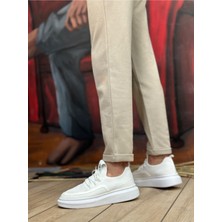 BA0375 Özel Örme Triko Tarz Beyaz Taban Spor Ayakkabı