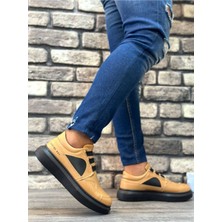 Kalın Taban Bağcıksız Casual Karamel Kahve Renk Erkek Ayakkabı