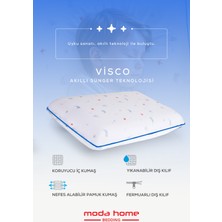 Visco Ortopedik Çocuk Yastığı Boyun Desteklı Yastık YEDEK KILIF HEDİYELİ(Okyanus) 60 x 40 x 7 cm