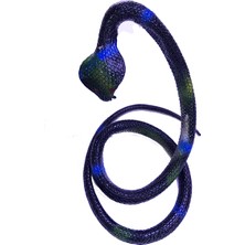 Siyah Renk Gerçekçi Kobra Model Silikon Yumuşak Yılan 80 cm (4767) - ARS8512-9293