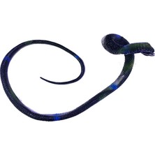 Siyah Renk Gerçekçi Kobra Model Silikon Yumuşak Yılan 80 cm (4767) - ARS8512-9293
