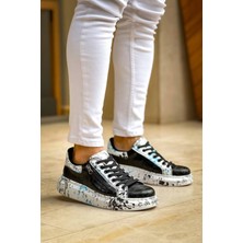 Erkek Ayakkabıkb-02  Kuback Bağcıklı Crocodile Siyah Mavi Günlük Erkek Ayakkabı