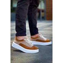 Erkek AYAKKABIKB-005 Kuback Vizon Taba Süet Bağcıklı  Günlük Erkek  Ayakkabı