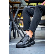 Erkek AYAKKABIKB-309  Kuback Kömür Fermuar ve Bağcıklı  Günlük Erkek  Ayakkabı