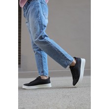 Knack Sneakers Ayakkabı 010 Siyah (Beyaz Taban)