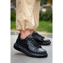 Erkek AYAKKABIKB-X500  Kuback Siyah Gold  Bağcıklı  Günlük Erkek  Ayakkabı