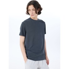 Jeep Bisiklet Yaka Düz Siyah Erkek T-Shirt C4SM-TST4649