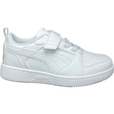 Puma Beyaz Erkek Çocuk Yürüyüş Ayakkabısı 39741903-Puma Rebound V6 Lo Ac+ Ps