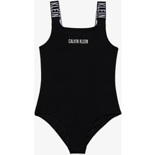 Calvin Klein Siyah Kız Çocuk Mayo