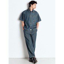 American Vintage Normal Bel Normal Paça Straight Erkek Denim Pantolon MOZY11AE25MEGRECAS