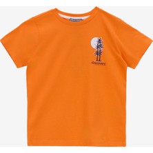 Discovery Expedition Baskılı Turuncu Erkek Çocuk T-Shirt D5SB-TST3252