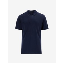 Lacivert Erkek Basic Polo T-Shirt F5SM-TST 2070