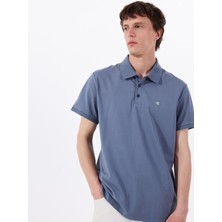 Calvin Klein Jeans Mavi Erkek Polo T-Shirt LV040HM281FCG Ss Smooth Cotton Polo