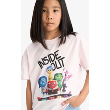 DeFacto Inside Out Relax Fit Bisiklet Yaka Kısa Kollu Tişört Kız Çocuk E1926A825SM