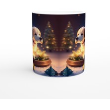 Wisdom Rain Çam Dallarına Sarınmış Işıl Işıl Köpekçik Baskılı Kupa Bardak