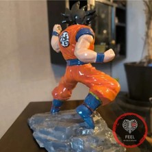 Afeelly Store Dragon Ball Z Goku Figürü - Koleksiyonluk Heykel Büyük Boy 26 cm