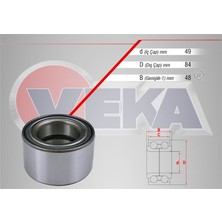 VEKA-47-3517 - On Tekerlek Rulmanı Sol-Sag 49×84X48 Master Iı 2.2 Dcı - 2.5 Dcı 1998-2010/ Movano A 1.9 Dtı - 2.8 Dtı - 2.5 Dtı 2001-2010/ Transıt 2.5