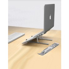 Techadres Notebook MacBook Katlanabilir Taşınabilir Metal Standı
