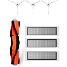 Roborge Xiaomi Vacuum Cleaner 1s  Robot Süpürge Uyumlu 7'li Yedek Parça Seti