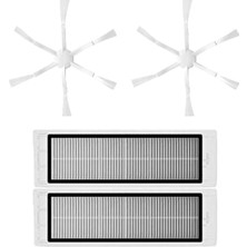 Roborge Xiaomi Vacuum Mop 2 Robot Süpürge Uyumlu 4'lü Yedek Parça Seti