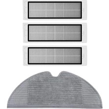 Roborge Xiaomi Vacuum Mop 1c Robot Süpürge Uyumlu 4'lü Yedek Parça Seti