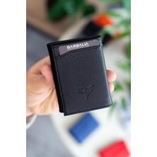 Garbalia Medina Hakiki Deri Bozuk Para Bölmeli Mekanizmalı Erkek Kartlık Cüzdan