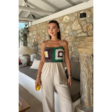 Jasmin Süzüneli Keten Tulum 1280-08
