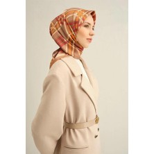 Armine Desenli Saf Ipek Twill Eşarp 9333