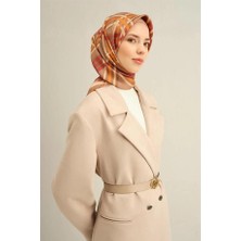 Armine Desenli Saf Ipek Twill Eşarp 9333