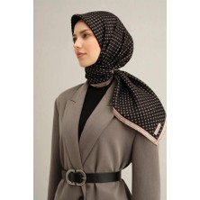 Armine Desenli Saf Ipek Twill Eşarp 9345