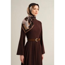 Armine Desenli Saf Ipek Twill Eşarp 9331