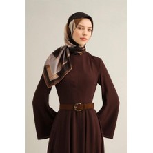 Armine Desenli Saf Ipek Twill Eşarp 9331