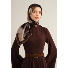 Armine Desenli Saf Ipek Twill Eşarp 9331