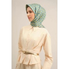 Armine Desenli Saf Ipek Twill Eşarp 9321D