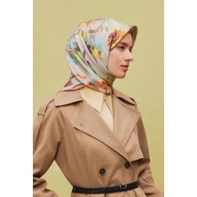 Armine Desenli Saf Ipek Twill Eşarp 9342